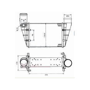 Радиатор охлаждения (интеркулер) Audi A6 C6