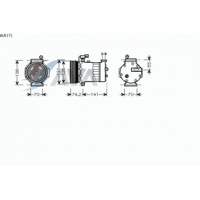 Компрессор кондиционера Rover 25