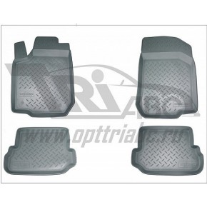 Коврики салона для Honda Civic VIII (EU)FK1) (2006-2012) (5 дв) (серый)