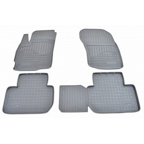 Коврики салона для Mitsubishi Outlander (2012) (серый)