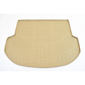 Коврик багажника для Hyundai Santa Fe (DM) (2012-2018) (5 мест) (бежевый)
