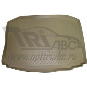 Коврик багажника для Volkswagen Jetta (SD) (2011) (c 'ушами') (бежевый)