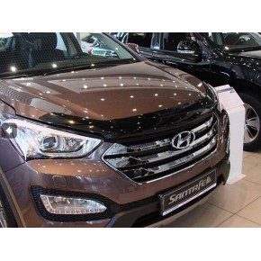 Дефлектор капота Hyundai Santa Fe (Хёндай Санта Фе) (2012-) / Grand Santa Fe (2013-)