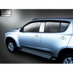 Дефлекторы боковых окон Chevrolet Trail Blazer (2012-) (4шт.) (темн.)