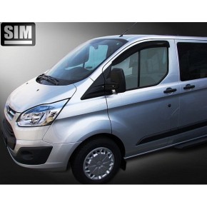 Дефлекторы боковых окон Ford Tourneo Custom (2013-) (2шт.) (темн.)