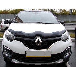 Дефлектор капота Renault Kaptur (2016-) (темн.)