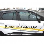 Дефлекторы боковых окон Renault Kaptur (2016-) (4шт.) (темн)