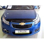 Дефлектор капота Chevrolet Cruze (Шевроле Круз) (2009-) (темный)