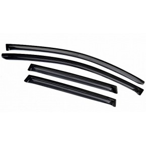 Дефлекторы боковых окон Chevrolet Aveo (Шевроле Авео) Хэтчбек(5дв.) (2008-2011) (темный) (4 части)