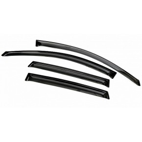 Дефлекторы боковых окон Chevrolet Captiva (Шевроле Каптива) (2006-2012)/OPEL ANTARA(2006-2012) (темный) 4дв