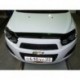 Дефлектор капота Chevrolet Aveo (Шевроле Авео) (2012-) (темный)