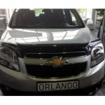 Дефлектор капота Chevrolet Orlando (2011-) темный
