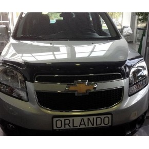 Дефлектор капота Chevrolet Orlando (2011-) темный
