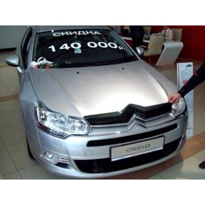 Дефлектор капота Citroen (Ситроен) C5 (2008-)(темный)
