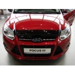 Дефлектор капота Ford Focus (2011-2015) (темный)