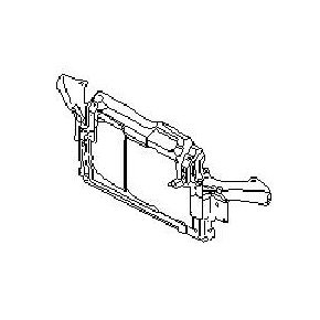 Суппорт радиатора одновентилят пластик Skoda Fabia - 1 поколение Mk1