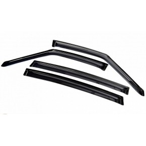 Дефлекторы боковых окон Ford S-Max (2010-) (темный) (4дв) только для авто с хром-пакетом
