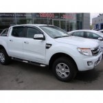 Дефлекторы боковых окон Ford Ranger Double Cab (2012-)(темный) (4дв)