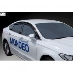 Дефлекторы боковых окон Ford Mondeo (2015-) / Ford Fusion (2012-) (4шт.) (темн.)