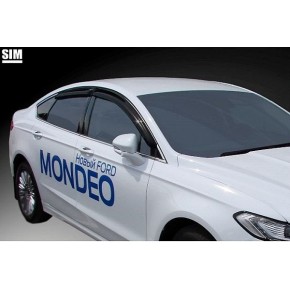 Дефлекторы боковых окон Ford Mondeo (2015-) / Ford Fusion (2012-) (4шт.) (темн.)