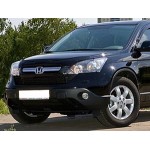 Дефлектор капота Honda (Хонда) CR-V (2007-2010) (темный)