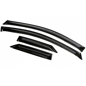 Дефлекторы боковых окон Honda (Хонда) Civic (Цивик) Хэтчбек 5D (2006-) (темный) (4 части)