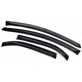 Дефлекторы боковых окон Honda (Хонда) Civic (Цивик) Хэтчбек 5D (2012-) (темный) (4 части)