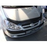 Дефлектор капота Hyundai Getz (2006-) (темный)