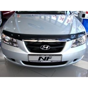 Дефлектор капота Hyundai NF (2006-) (темный)