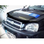 Дефлектор капота Hyundai Santa Fe (Хёндай Санта Фе) Classic ТагАЗ (2001-) (темный)