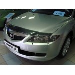 Дефлектор капота Mazda (Мазда) 6 (2003-2009) (темный)