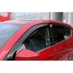 Дефлекторы боковых окон Mazda CX5 (2017-) (4шт.) (темн)