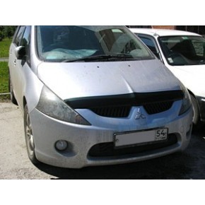 Дефлектор капота Mitsubishi Grandis( 2004-) (темный)