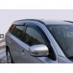 Дефлекторы боковых окон Mitsubishi Outlander (Митсубиши Аутлендер) (2000-2007) (4шт.) (темн)