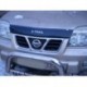 Дефлектор капота Nissan X-Trail (Ниссан Икстрейл) (2001-2006)(с надписью) (темный)