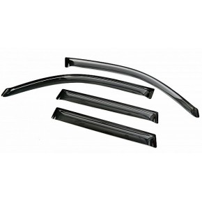 Дефлекторы боковых окон Nissan X-Trail (Ниссан Икстрейл) (2007-2014) (4дв) (темный)