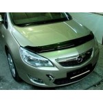 Дефлектор капота Opel Astra (Опель Астра) J, Хэтчбек (2010-) (темный)