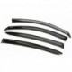 Дефлекторы боковых окон Opel Astra (Опель Астра) SD (2004-2009) (4 части) (темные)