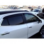 Дефлекторы боковых окон Opel Mokka (2012-) (4 части) (темные)