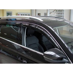Дефлекторы боковых окон Skoda Kodiaq (2016-) (4шт.) (темн)