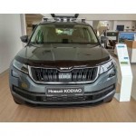 Дефлектор капота Skoda Kodiaq (2016-) (темн.)