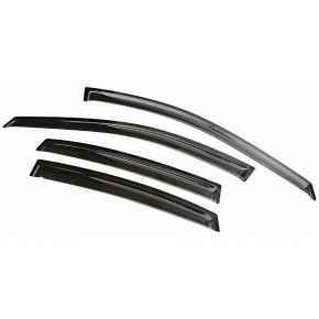 Дефлекторы боковых окон Subaru XV (2012-2017) (4шт.) (темн.)
