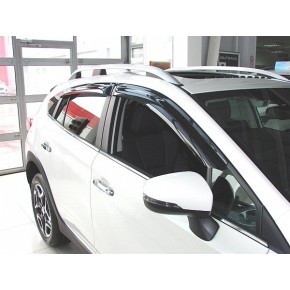 Дефлекторы боковых окон Subaru XV (2017-) (4шт.) (темн.)
