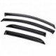 Дефлекторы боковых окон Toyota Auris Хэтчбек (2007-2012) (4дв) (темный)
