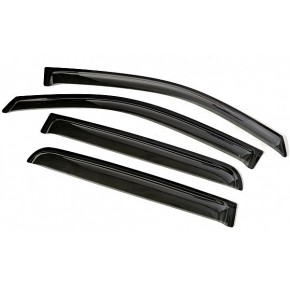 Дефлекторы боковых окон Toyota Hilux (2005-/2012-2015) (4ч) (темный)
