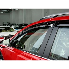 Дефлекторы боковых окон Toyota RAV4 (Тойота РАВ4) (2013- /2015-) (4шт.) (темные)