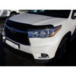 Дефлектор капота Toyota Highlander (Тойота Хайлендер) (2014-) темный