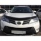 Дефлектор капота Toyota RAV4 (Тойота РАВ4) (2013- / 2015-) (с подгибом) (темн.)