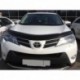 Дефлектор капота Toyota RAV4 (Тойота РАВ4) (2013- / 2015-) (с подгибом) (темн.)