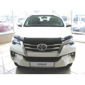 Дефлектор капота Toyota Fortuner (2015-) (темный)